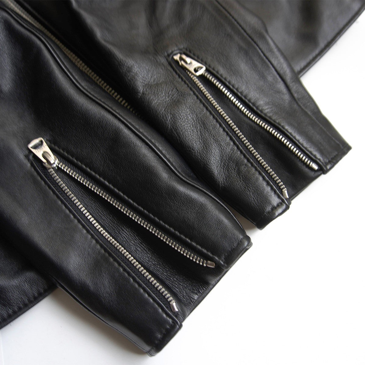 SCHOTT 228US Lamb Leather Double Rider Jacket Size 44