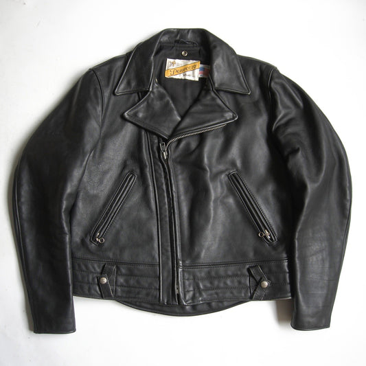 SCHOTT 621 CHP Double Rider Leather Jacket USA Size 42