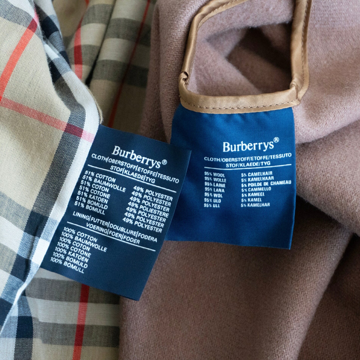 Burberrys 80s-90s Short Trench Jacket in England Size 42