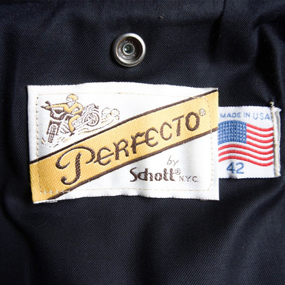 SCHOTT 621 CHP Double Rider Leather Jacket USA Size 42