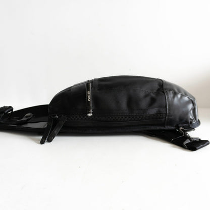 PORTER HEAT Ballistic Nylon Sling Bag Black Size ONE SIZE