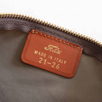FELISI 21/26/A+DS Brown Leather w/ Pouch Size W36×H32×D14CM