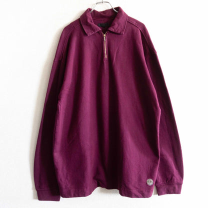 OLD STUSSY 80s Half-Zip Sweatshirt Size M