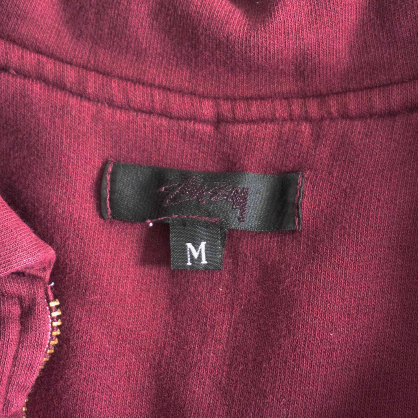 OLD STUSSY 80s Half-Zip Sweatshirt Size M