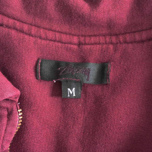 OLD STUSSY 80s Half-Zip Sweatshirt Size M