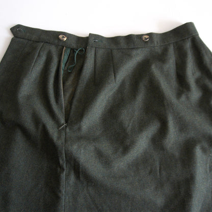 HERMES Asymmetric Wool Cashmere Skirt Size 34