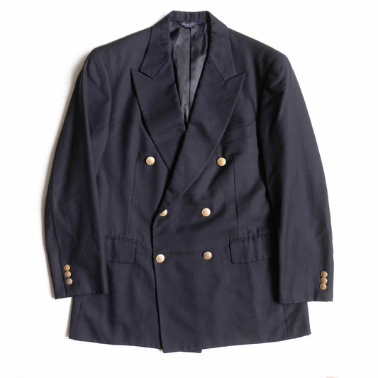 BROOKS BROTHERS Navy Double-breasted Blazer Size 37SHT