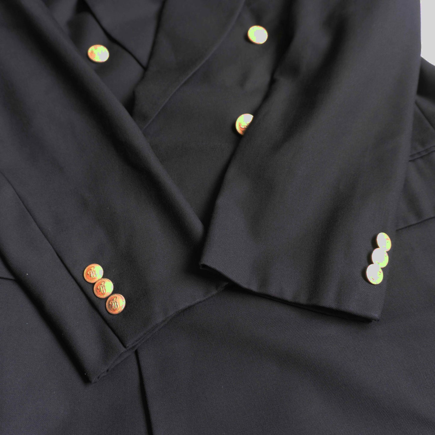 BROOKS BROTHERS Navy Double-breasted Blazer Size 37SHT