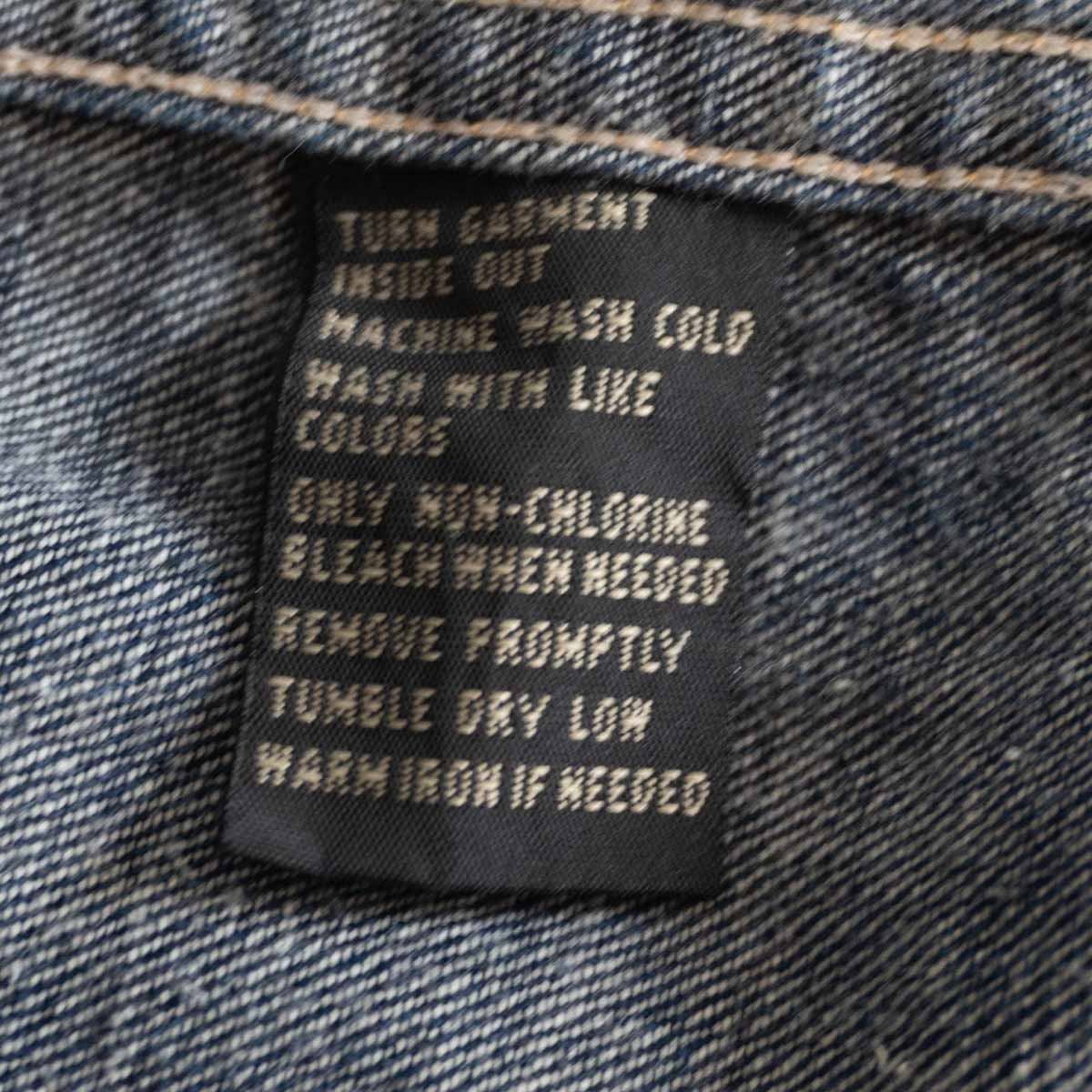 RRL Indigo Denim Western Shirt Concho Buttons Size S