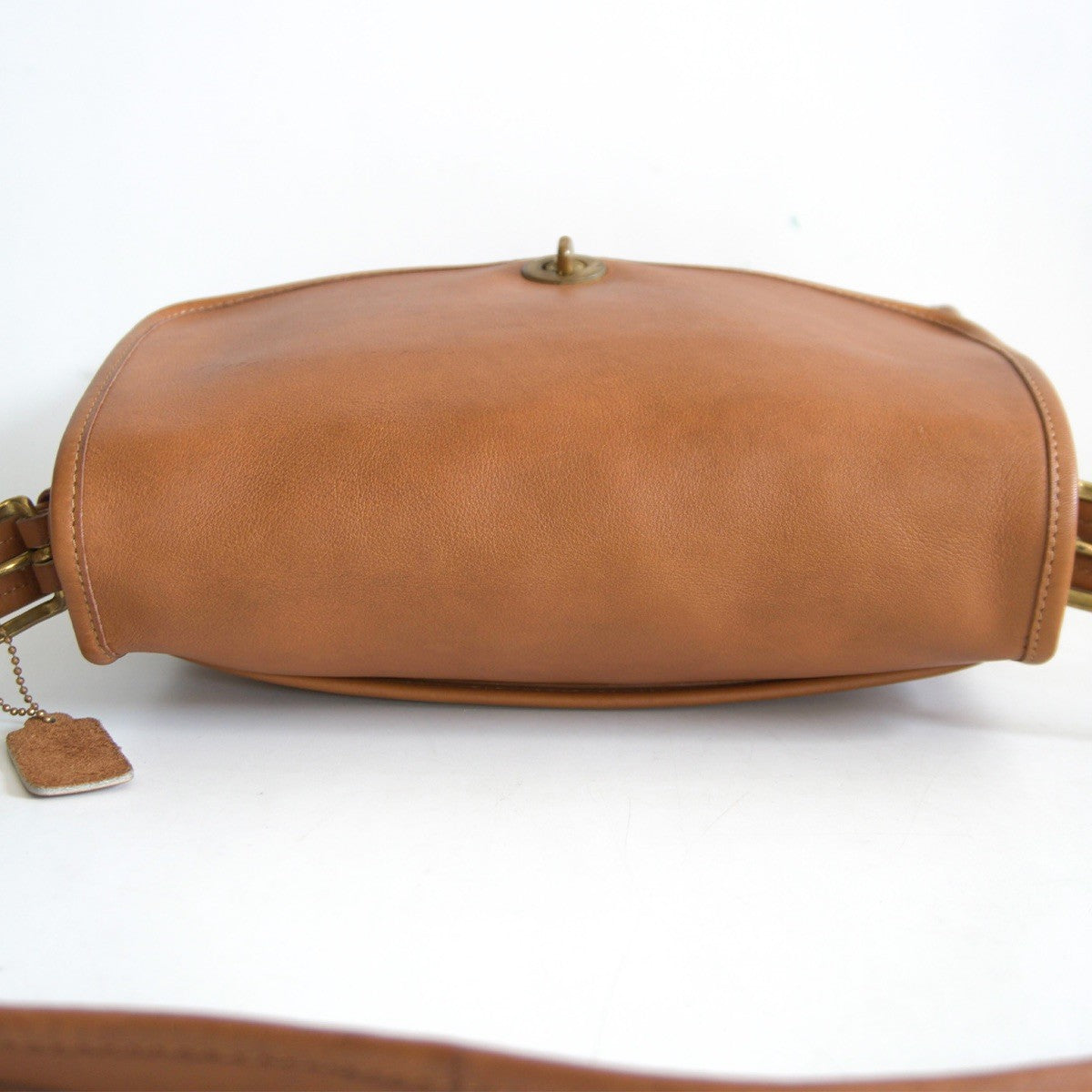 OLD COACH Turnlock Flap Brown Shoulder Bag Size ONE SIZE