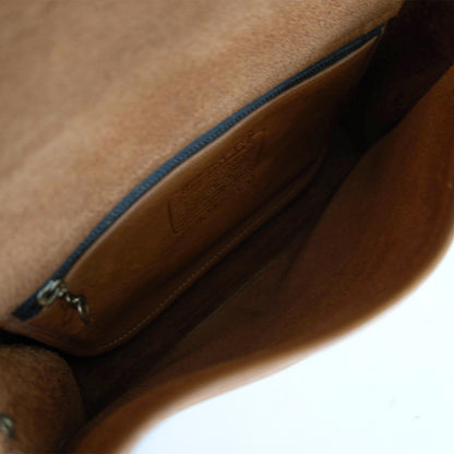 OLD COACH Turnlock Flap Brown Shoulder Bag Size ONE SIZE