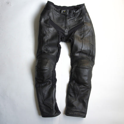 RS TAICHI Black Leather Racing Pants Size XL