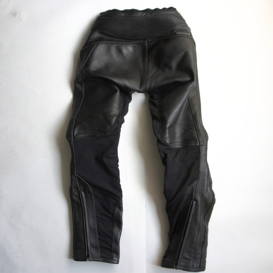 RS TAICHI Black Leather Racing Pants Size XL