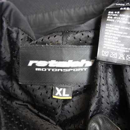 RS TAICHI Black Leather Racing Pants Size XL
