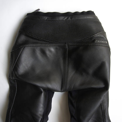 RS TAICHI Black Leather Racing Pants Size XL