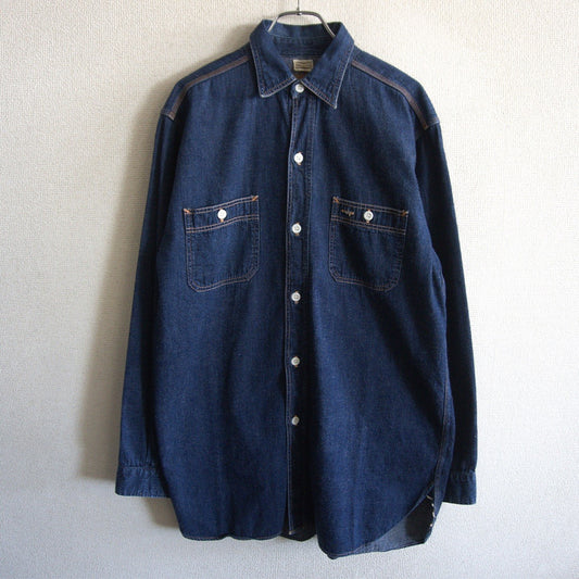 WAREHOUSE Denim Long Sleeve Shirt w/ Gusset Size 42