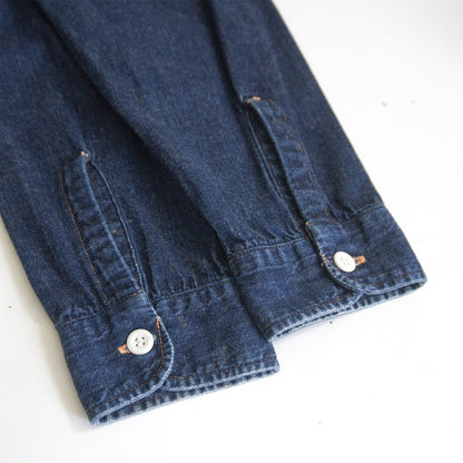 WAREHOUSE Denim Long Sleeve Shirt w/ Gusset Size 42