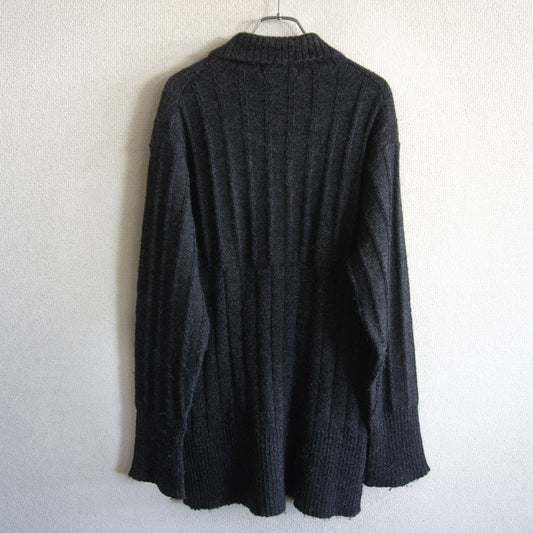 COMME des GARCONS HOMME 90s High Neck Black Knit