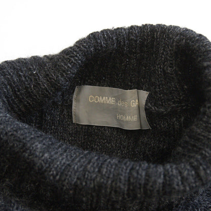 COMME des GARCONS HOMME 90s High Neck Black Knit