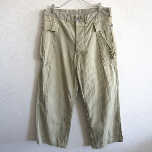 WAREHOUSE US Army Herringbone Cargo Pants Size 34
