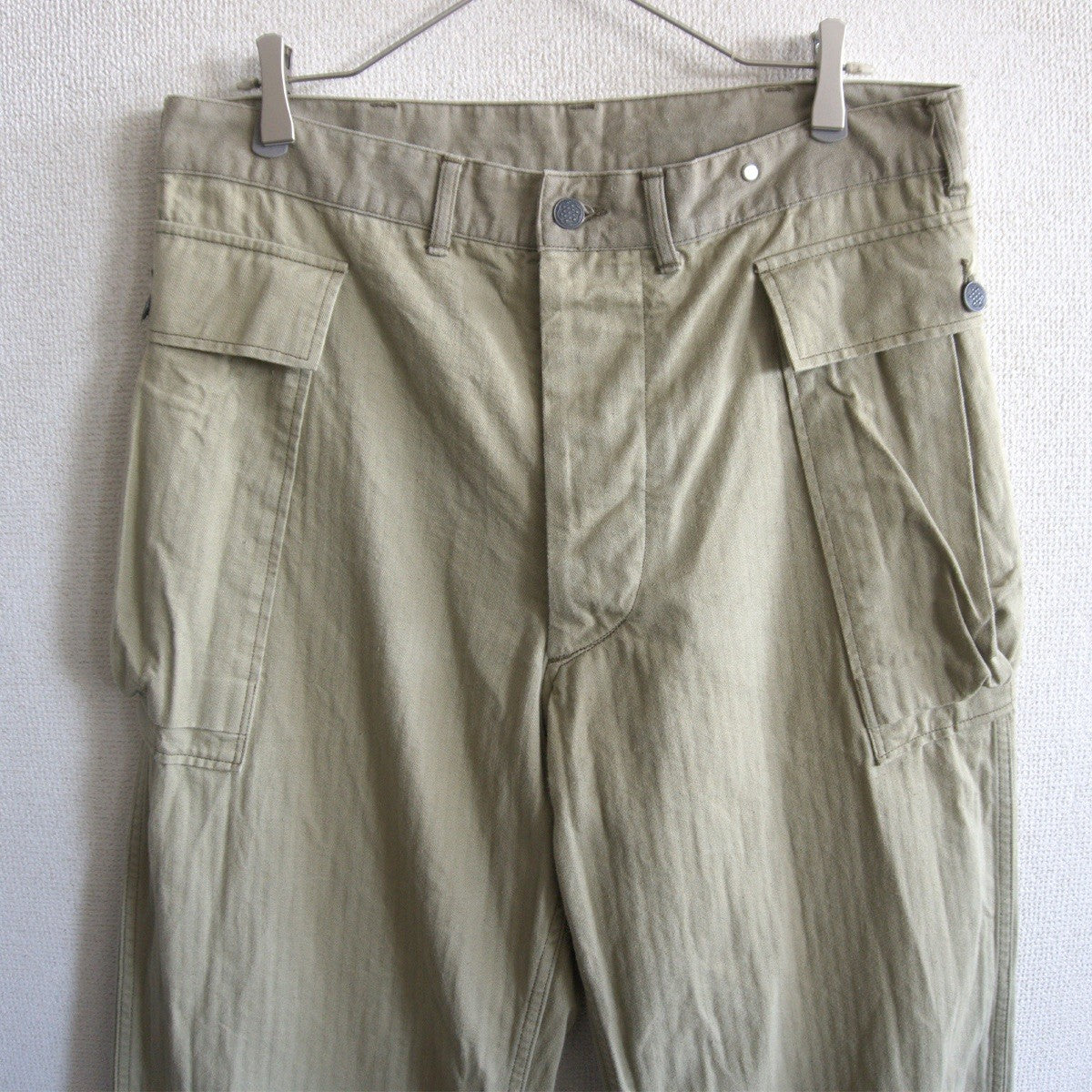 WAREHOUSE US Army Herringbone Cargo Pants Size 34