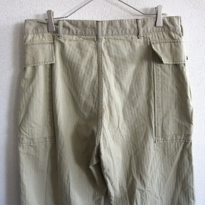 WAREHOUSE US Army Herringbone Cargo Pants Size 34
