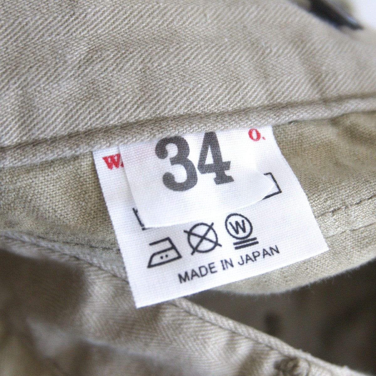WAREHOUSE US Army Herringbone Cargo Pants Size 34