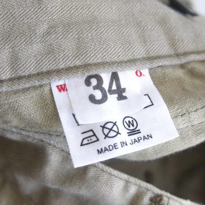 WAREHOUSE US Army Herringbone Cargo Pants Size 34
