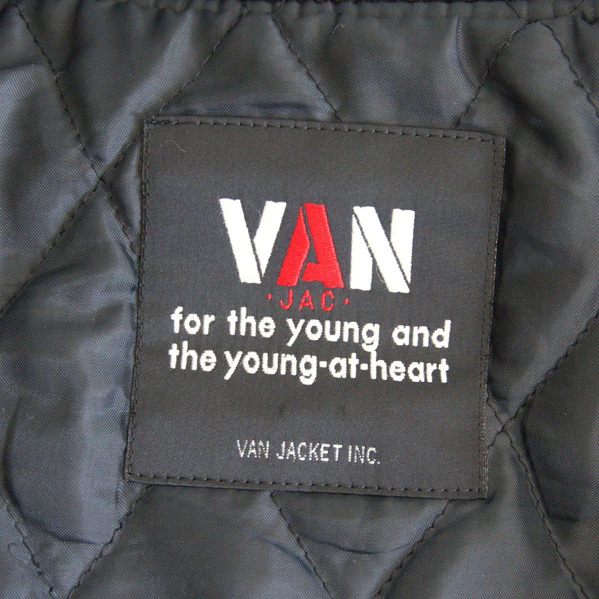 VAN JAC Black Sleeve Leather Varsity Jacket Size M