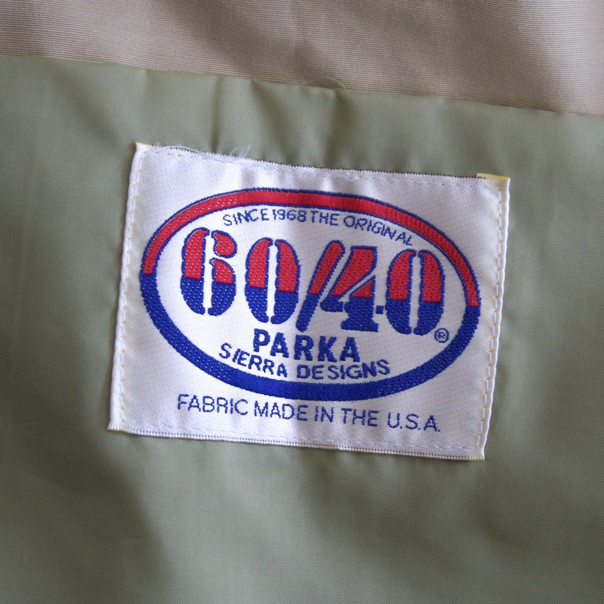 Sierra Designs USA Made 60/40 Khaki Mountain Parka Jacket Size S