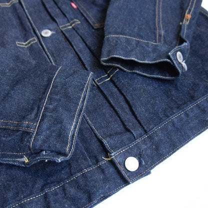 LEVI'S Dark Wash 506XX Big E First Type Denim Jacket Size 44