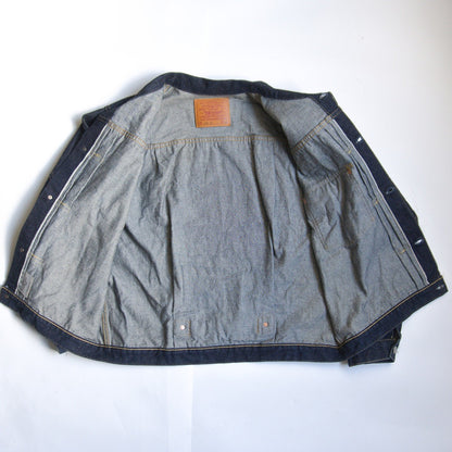 LEVI'S Dark Wash 506XX Big E First Type Denim Jacket Size 44