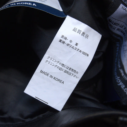 KADOYA Black Cowhide Leather Pants Size 33