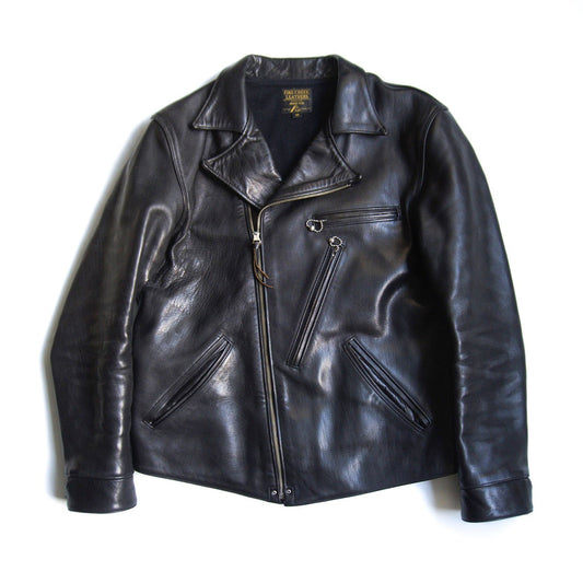 FINE CREEK LEATHERS 30s Horsehide Leather Jacket Size 44
