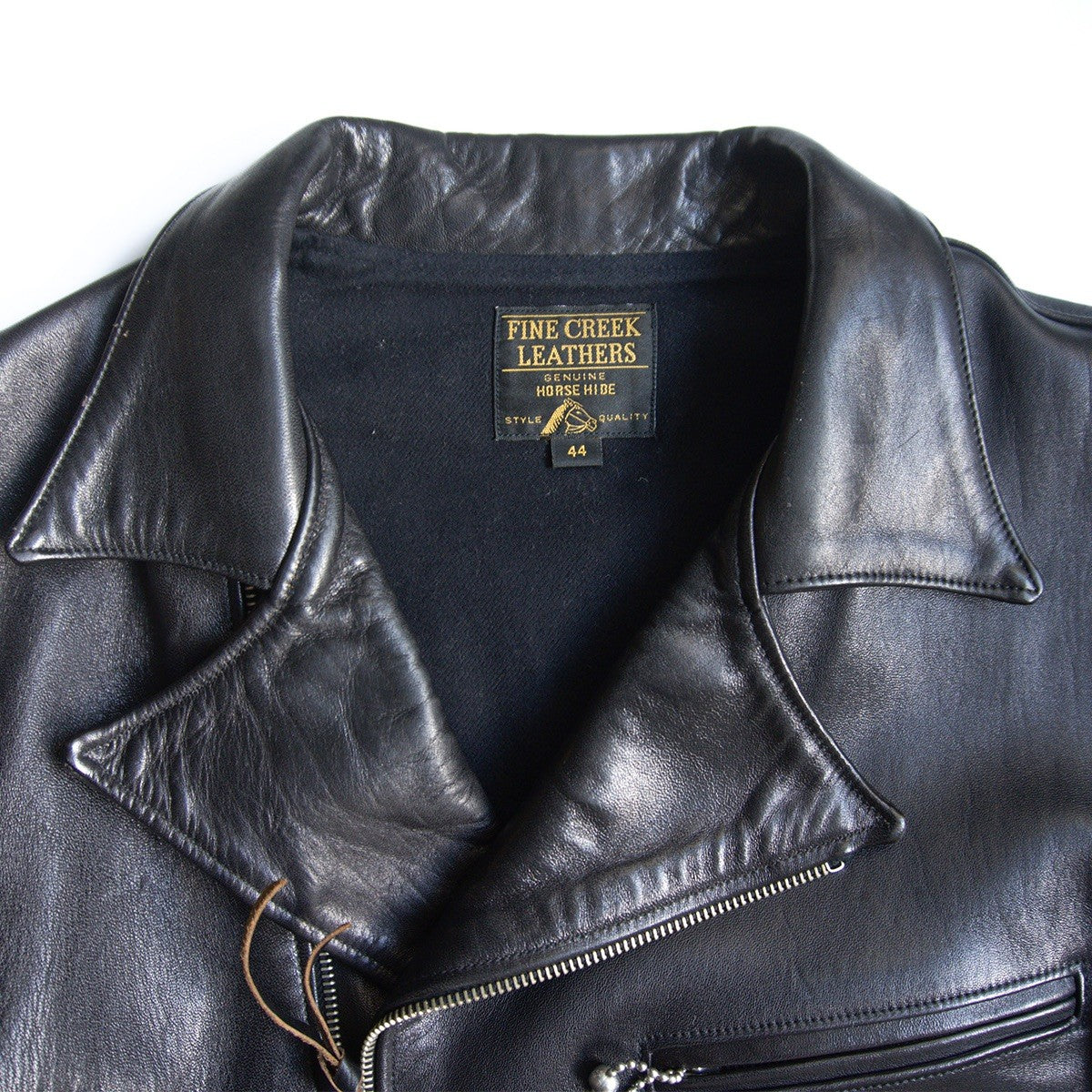 FINE CREEK LEATHERS 30s Horsehide Leather Jacket Size 44
