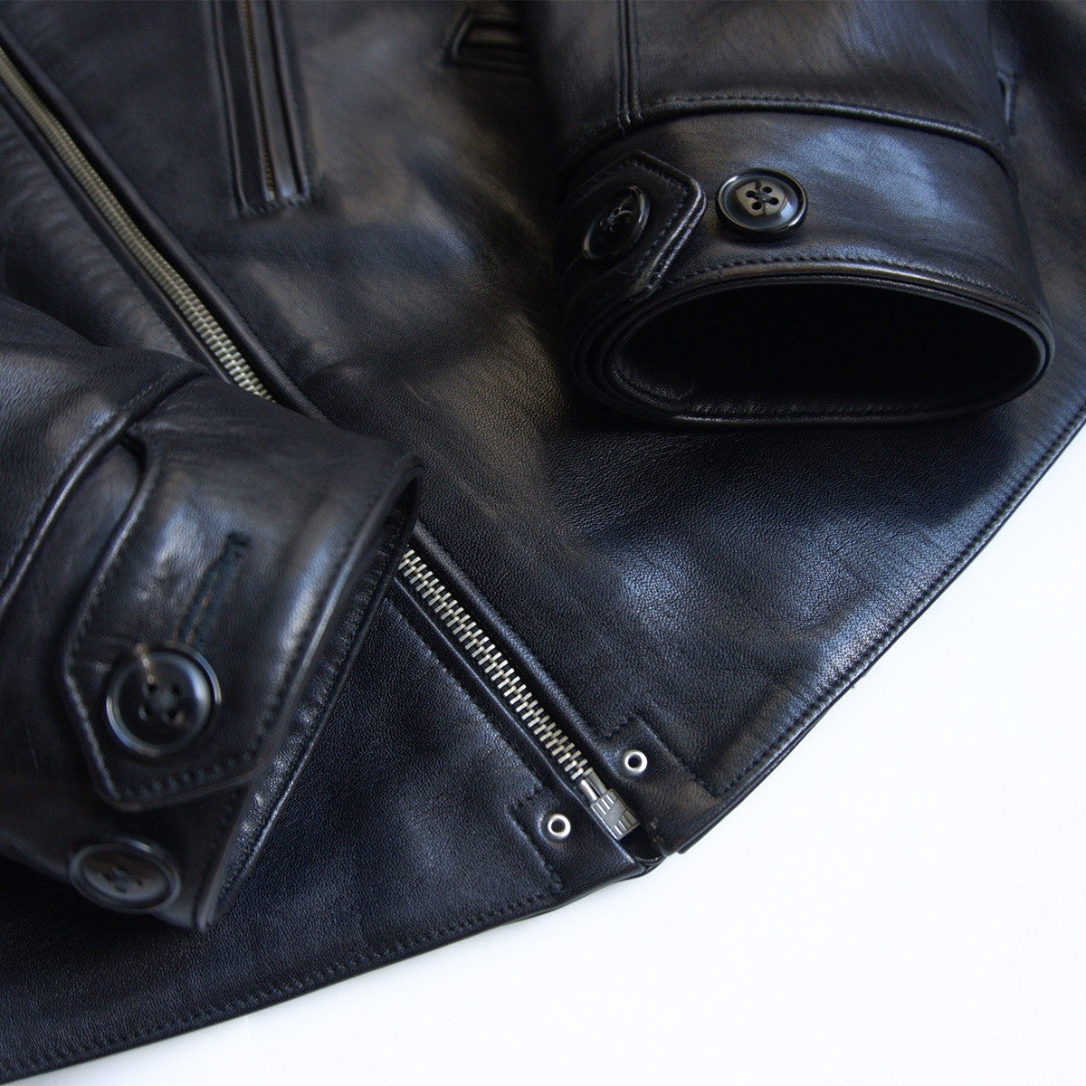 FINE CREEK LEATHERS 30s Horsehide Leather Jacket Size 44