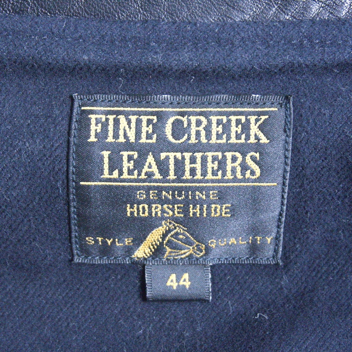 FINE CREEK LEATHERS 30s Horsehide Leather Jacket Size 44