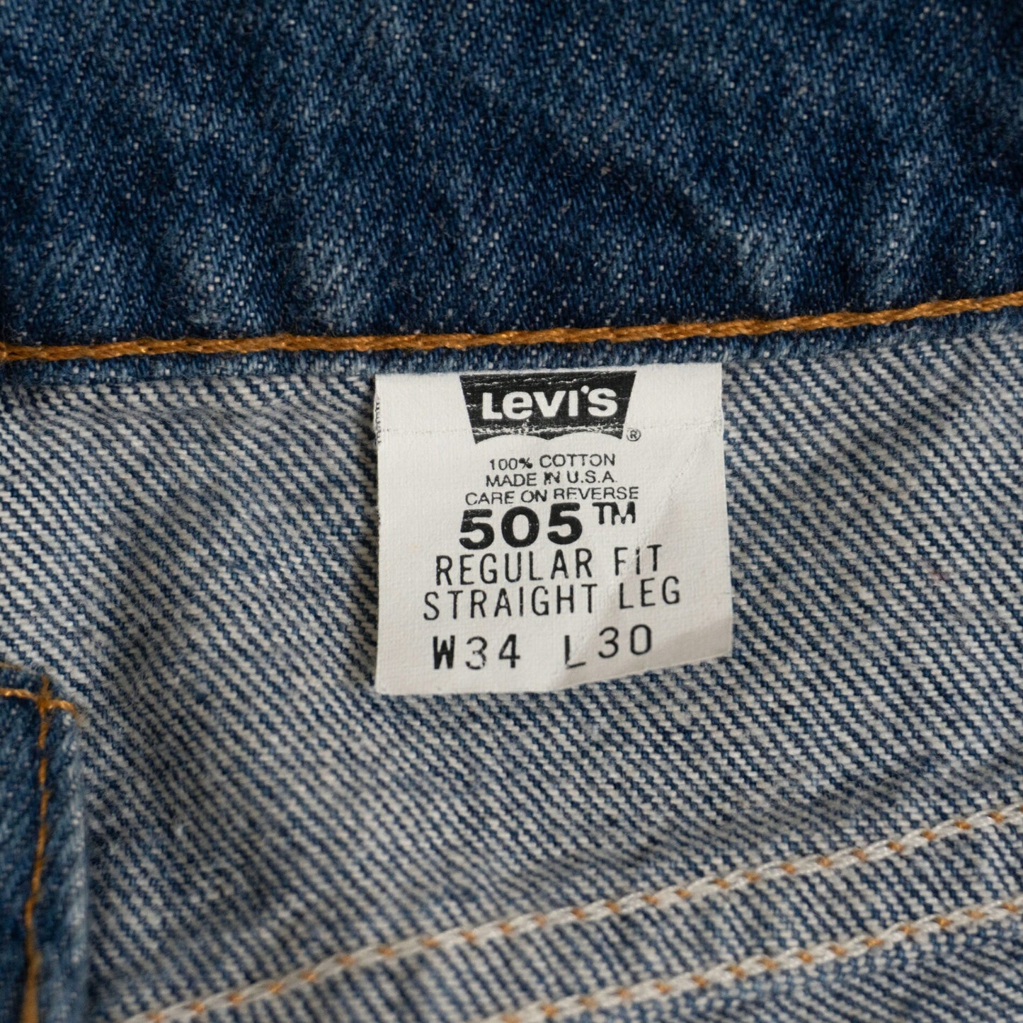 LEVI'S 90s 505 Made in USA Denim Jeans Size 34×30