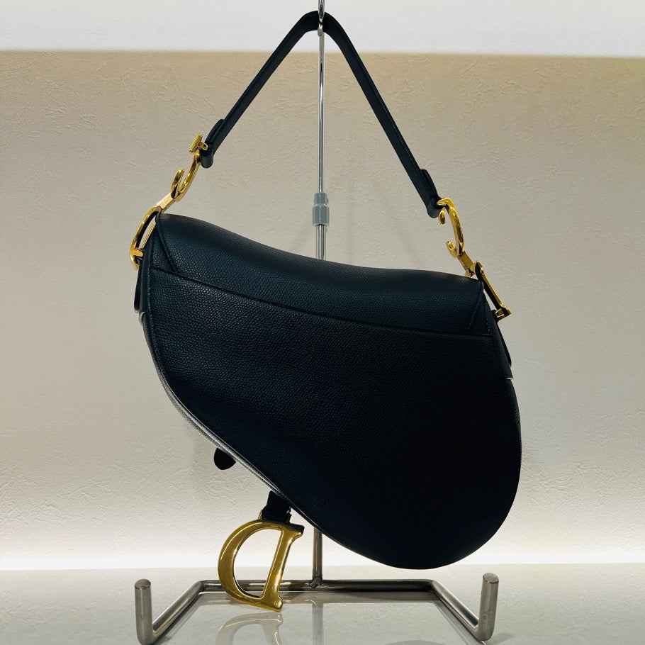 DIOR Saddle Strap Handbag Black Size ONE SIZE