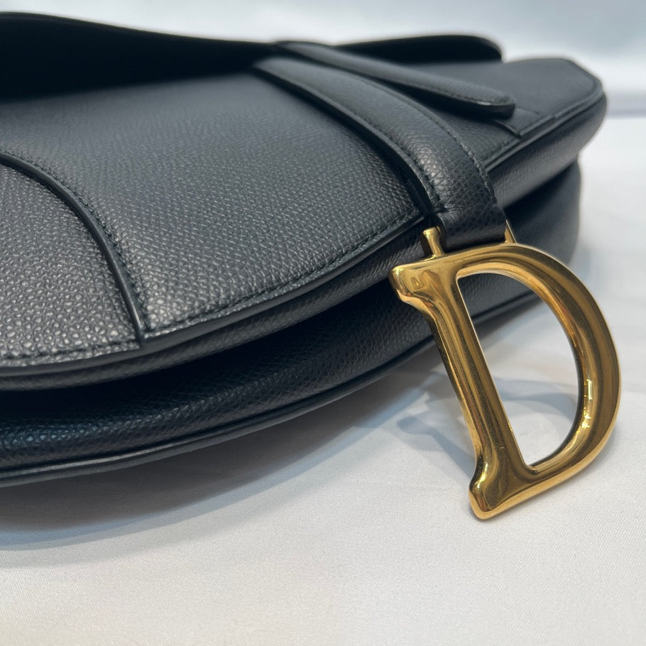DIOR Saddle Strap Handbag Black Size ONE SIZE