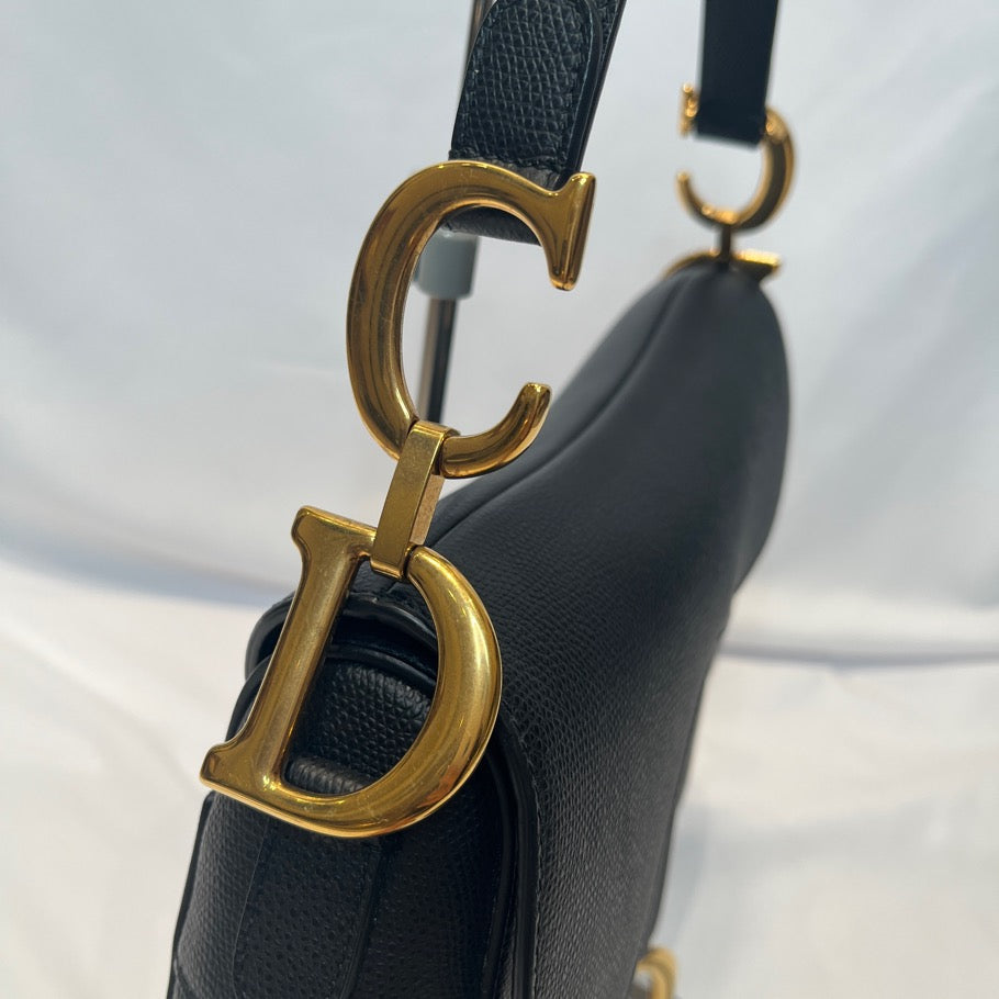 DIOR Saddle Strap Handbag Black Size ONE SIZE