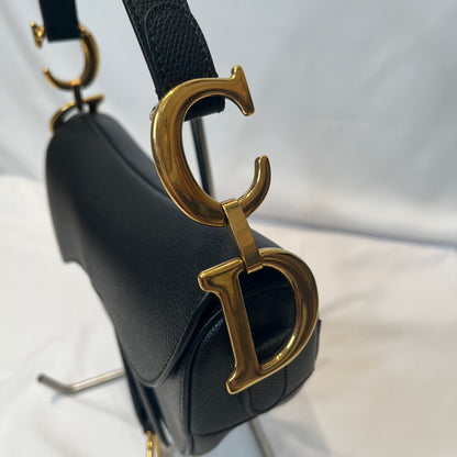 DIOR Saddle Strap Handbag Black Size ONE SIZE