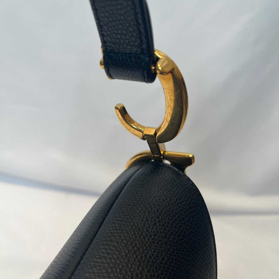 DIOR Saddle Strap Handbag Black Size ONE SIZE