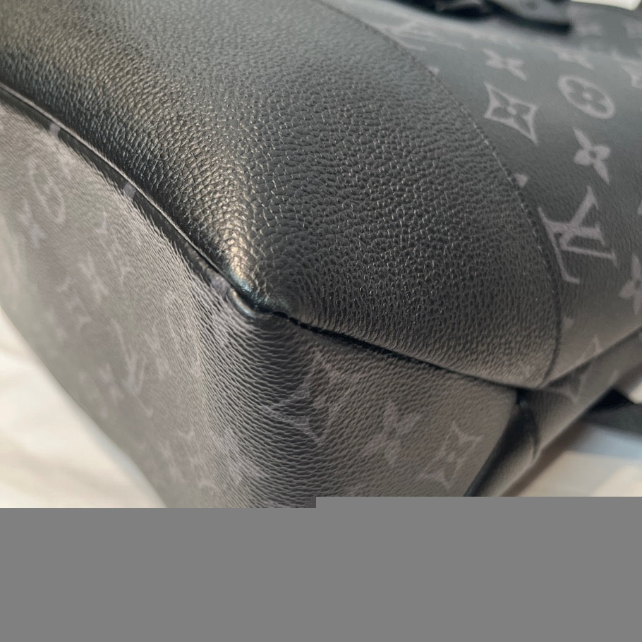 LOUIS VUITTON Saumur Monogram Eclipse Tote Bag Black