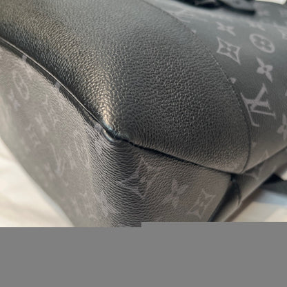 LOUIS VUITTON Saumur Monogram Eclipse Tote Bag Black