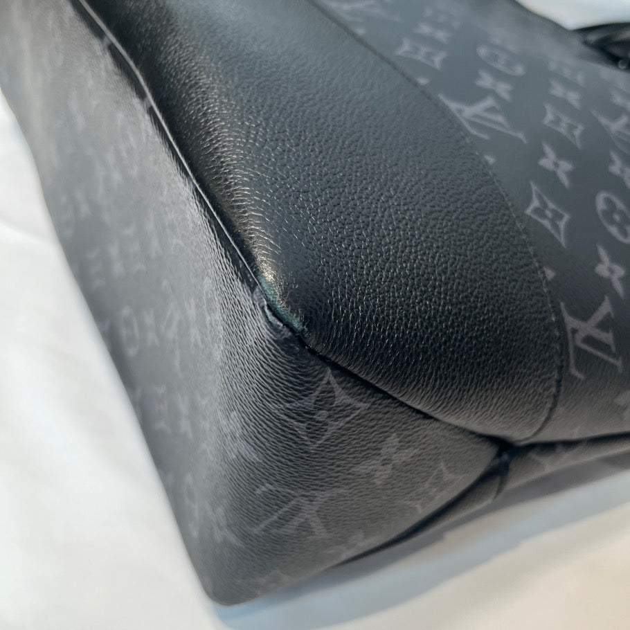 LOUIS VUITTON Saumur Monogram Eclipse Tote Bag Black
