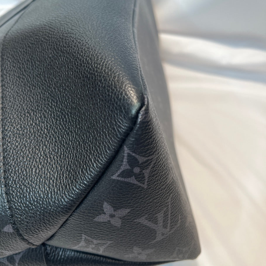 LOUIS VUITTON Saumur Monogram Eclipse Tote Bag Black