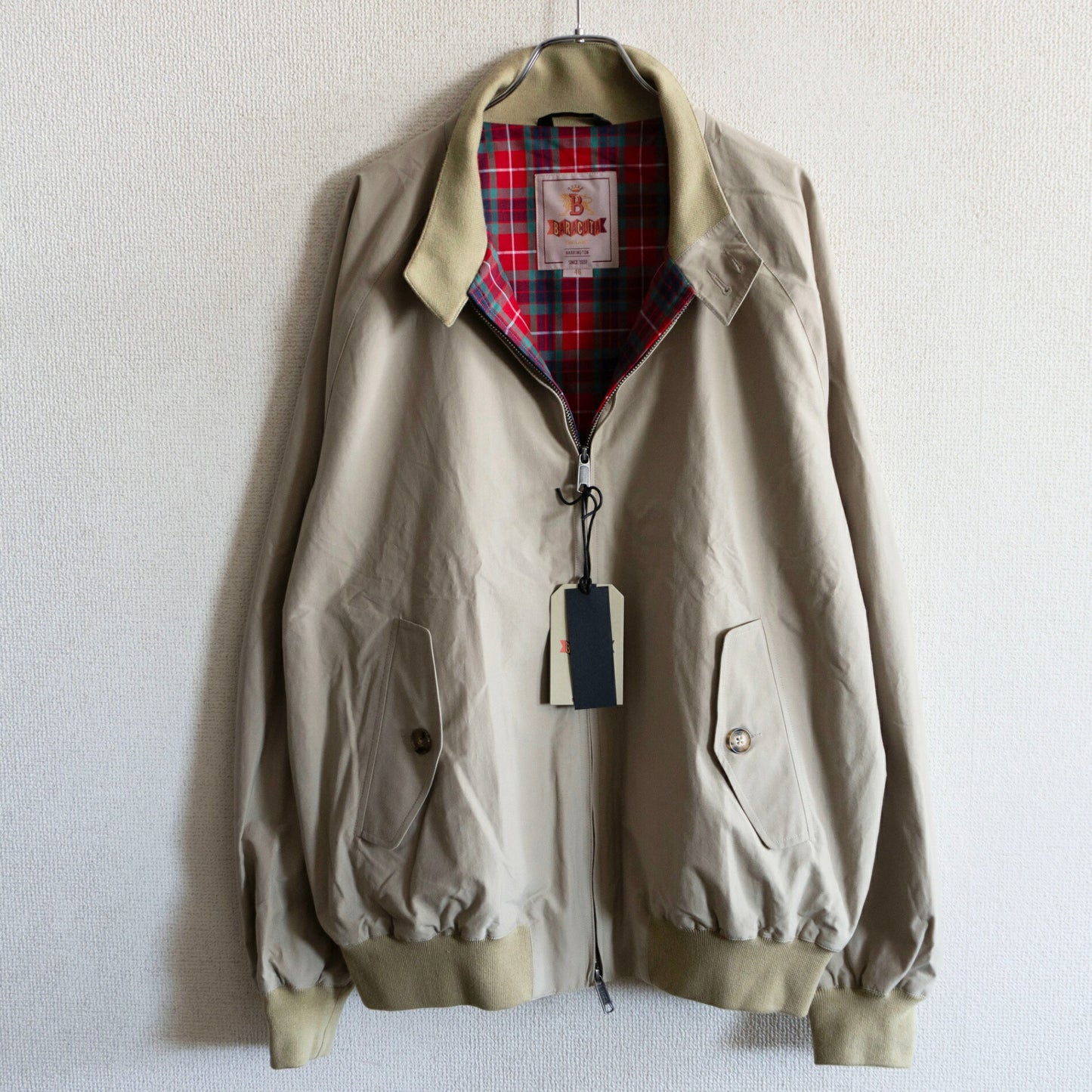 BARACUTA G9 Wool Harrington Swingtop Jacket Size 46