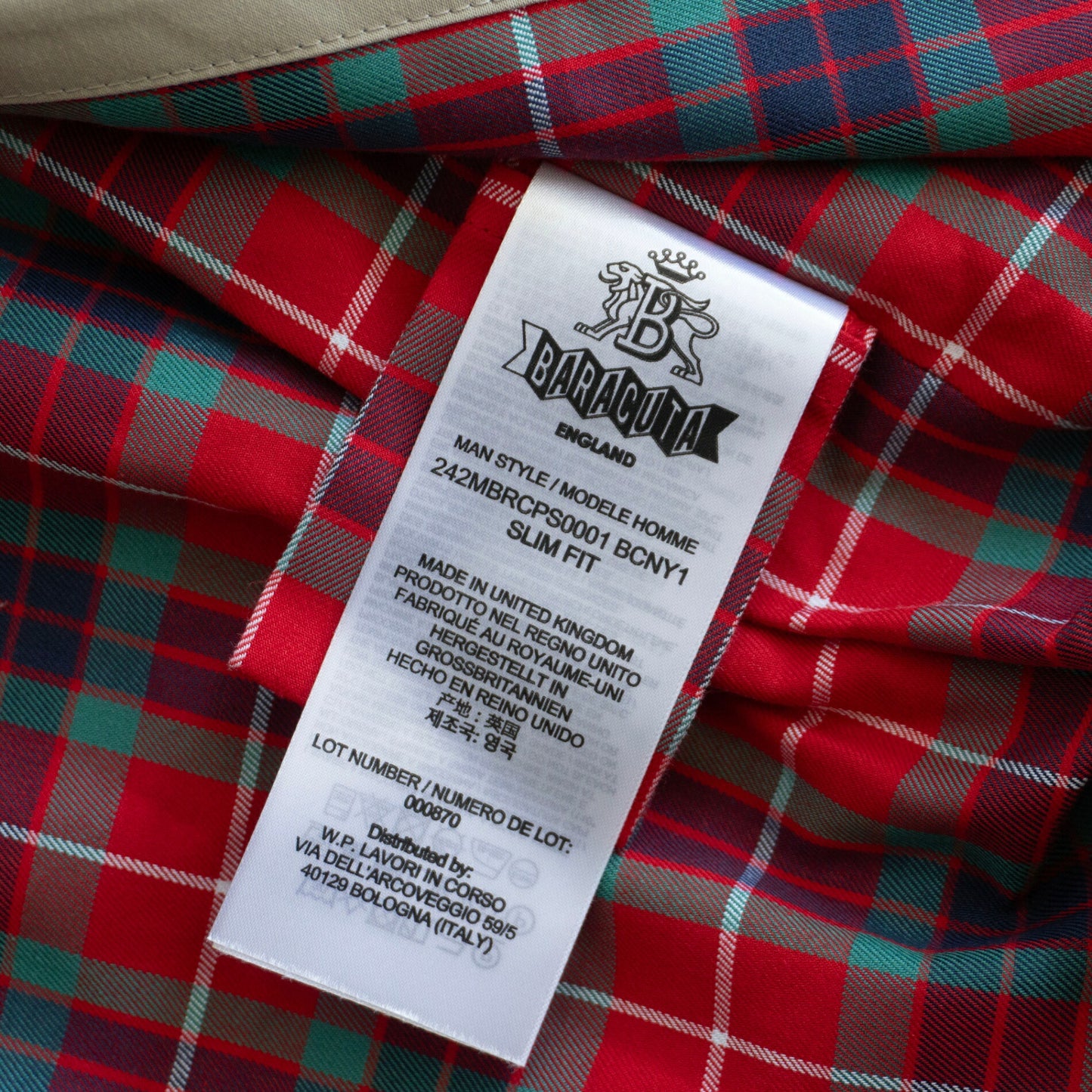 BARACUTA G9 Wool Harrington Swingtop Jacket Size 46