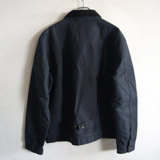 Engineered Garments Black Cotton Trucker Jacket Size M